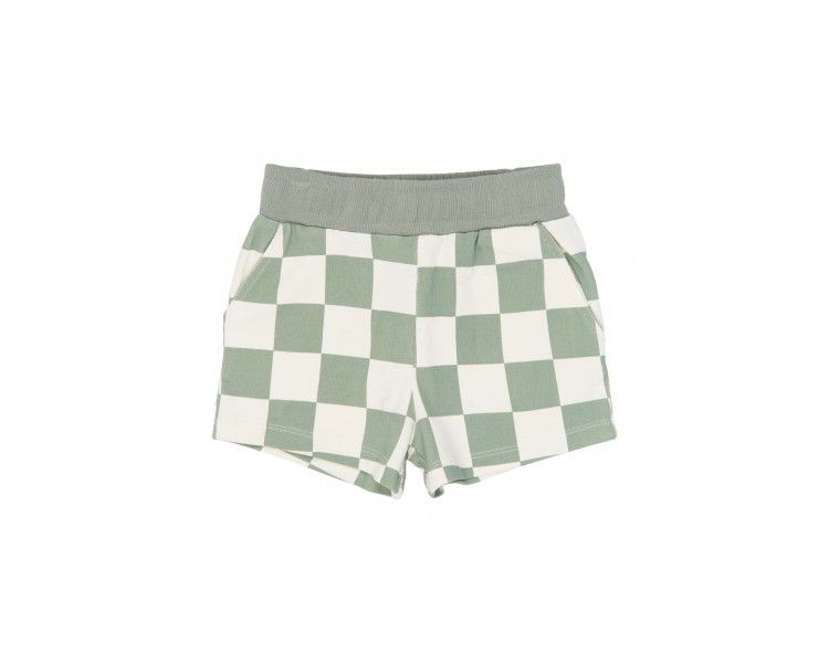 THE NEW : Shorts Aqua Gray AOP