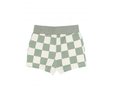 THE NEW : Shorts Aqua Gray AOP