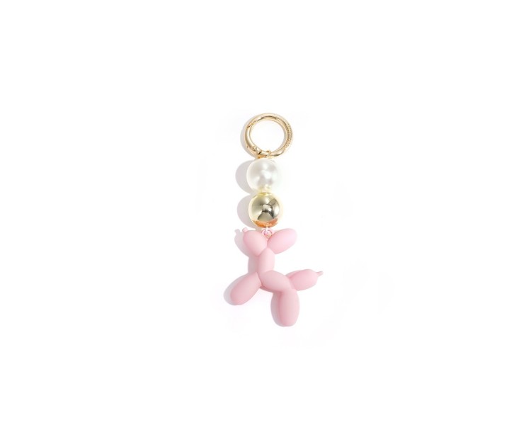 Balloon dog bag charm