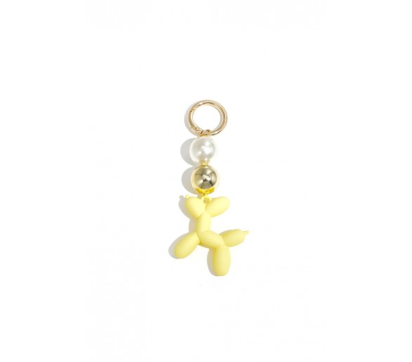 Balloon dog bag charm