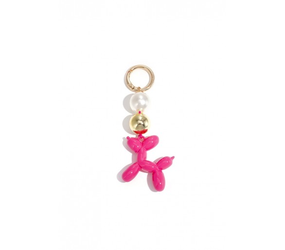 Balloon dog bag charm