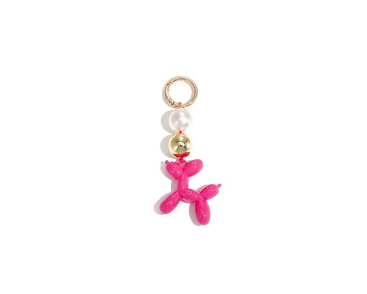 Balloon dog bag charm