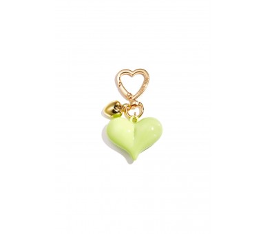 Heart-shaped bag charms