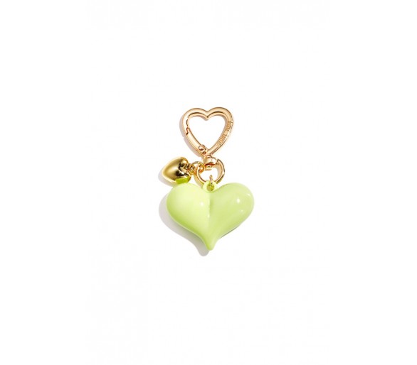 Heart-shaped bag charms