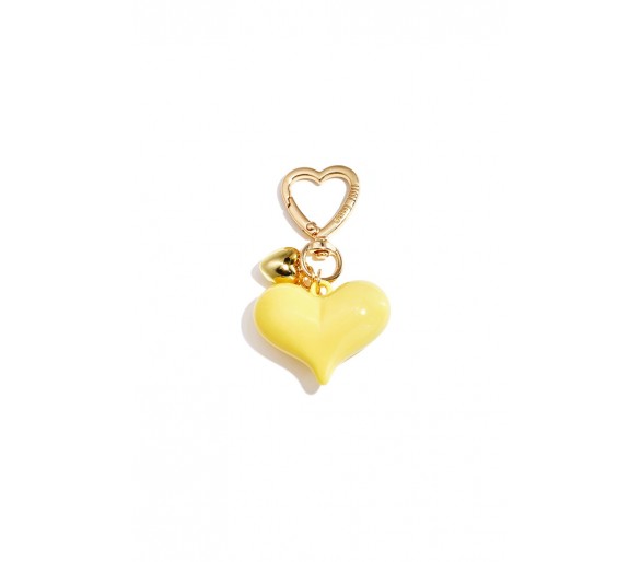 Heart-shaped bag charms