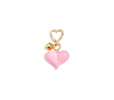 Heart-shaped bag charms