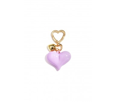 Heart-shaped bag charms