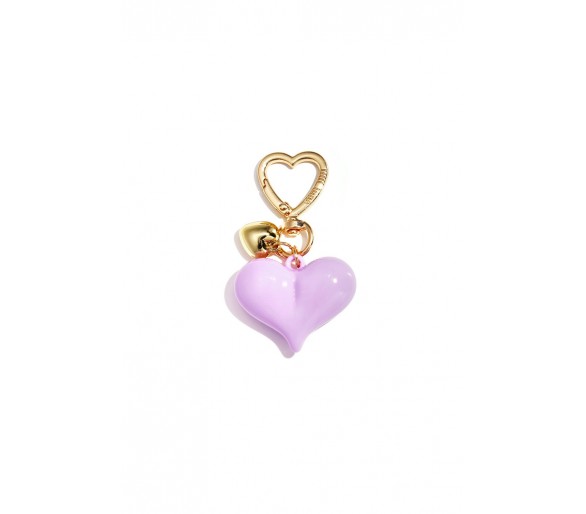 Heart-shaped bag charms