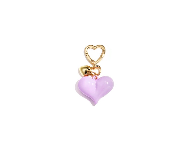 Heart-shaped bag charms