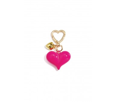 Heart-shaped bag charms