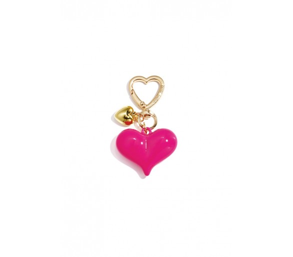 Heart-shaped bag charms
