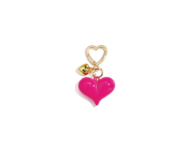 Heart-shaped bag charms