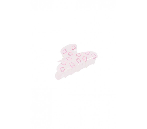 Hair clip with small hearts