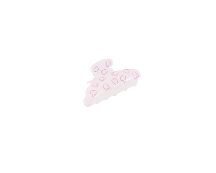 Hair clip with small hearts