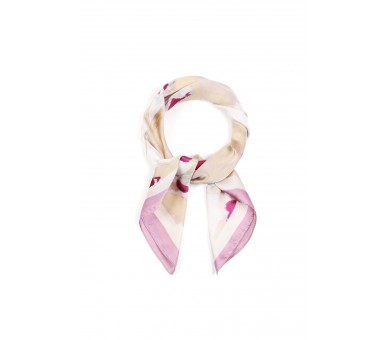 Summer scarves with floral motif