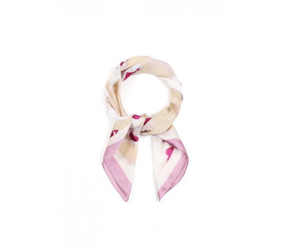 Summer scarves with floral motif