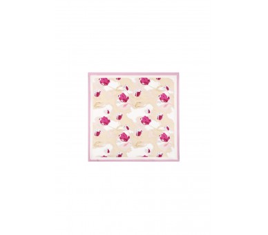 Summer scarves with floral motif