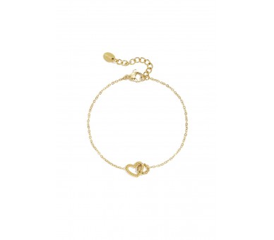 Bracelet with heart-shaped charm