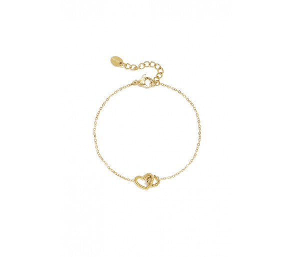 Bracelet with heart-shaped charm