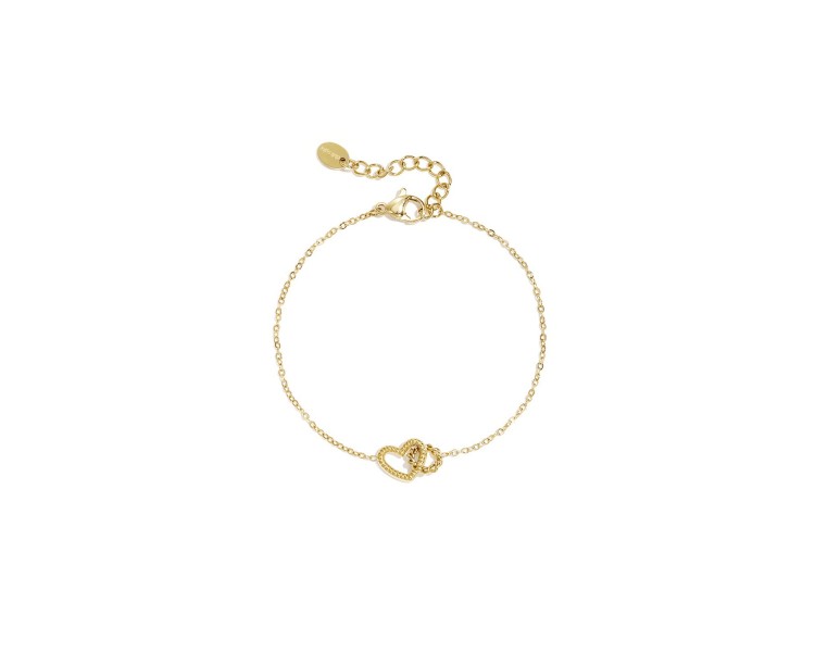 Bracelet with heart-shaped charm