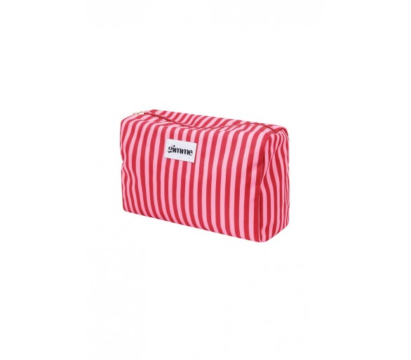 Makeup bag with small stripes