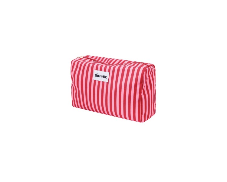 Makeup bag with small stripes