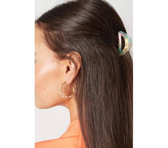 Hair clip with print