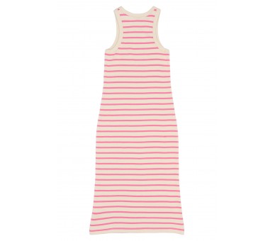 THE NEW : Robe Carmine Rose Striped