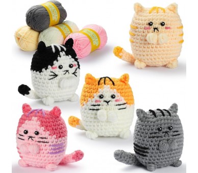 Crochet Kit - Cats 5pcs