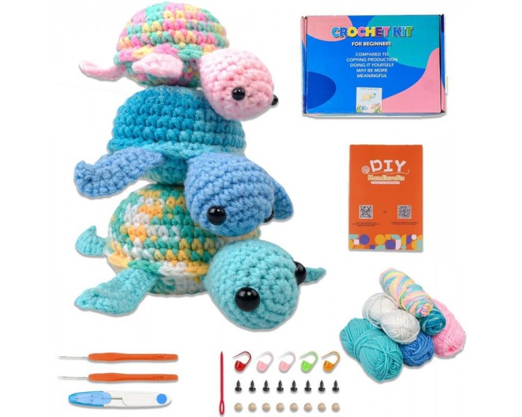 3 little turtles to crochet yourself