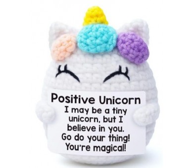 Knitted Positive Friends - Unicorn 10cm
