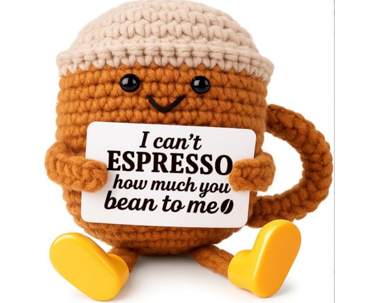 Knitted Positive Friends - Espresso 9cm