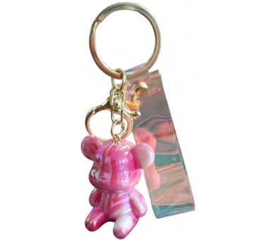 Keychain Shiny Bear - 4.5cm - Pink