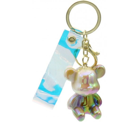 Keychain Shiny Bear - 4.5cm - brown