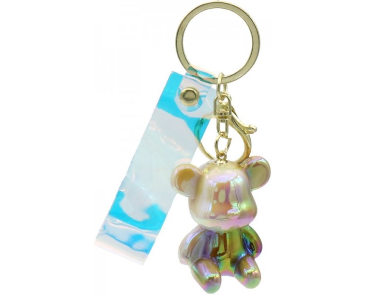 Keychain Shiny Bear - 4.5cm - brown