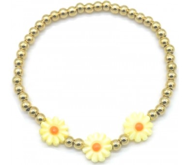 Steel Bracelet Flowers