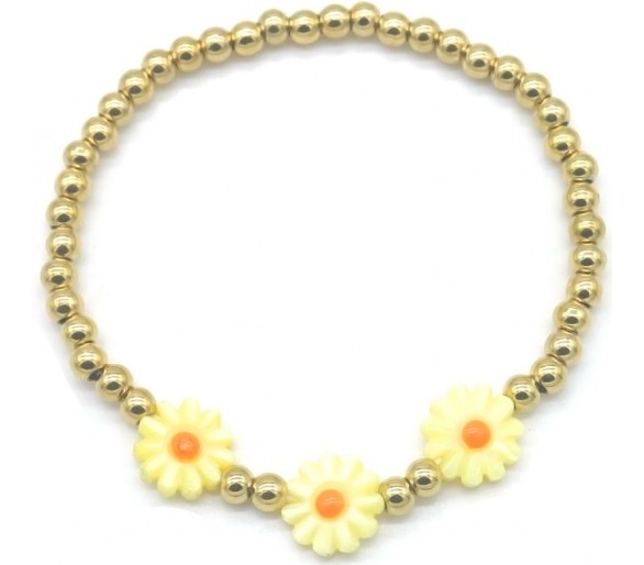 Steel Bracelet Flowers