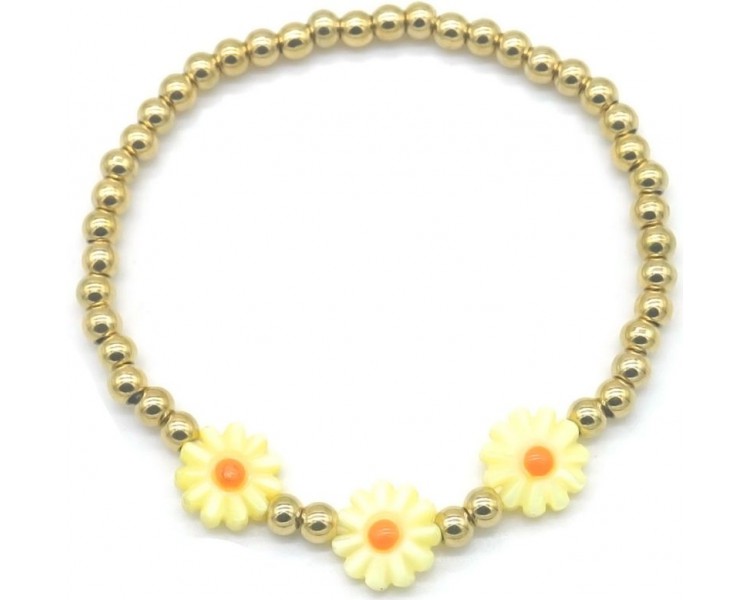 Steel Bracelet Flowers