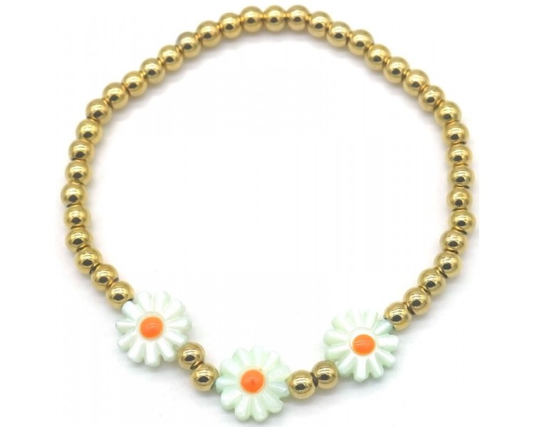 Steel Bracelet Flowers