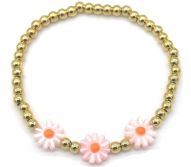 Steel Bracelet Flowers