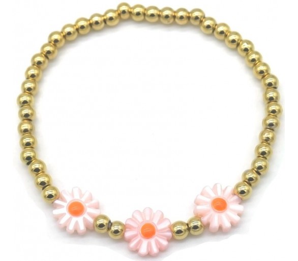 Steel Bracelet Flowers