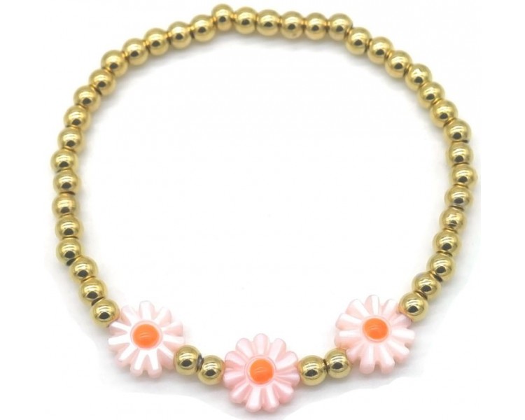 Steel Bracelet Flowers