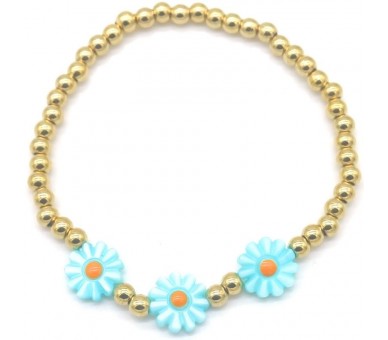 Steel Bracelet Flowers