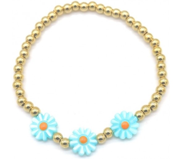 Steel Bracelet Flowers