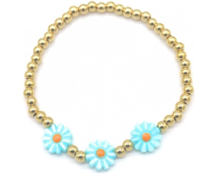 Steel Bracelet Flowers