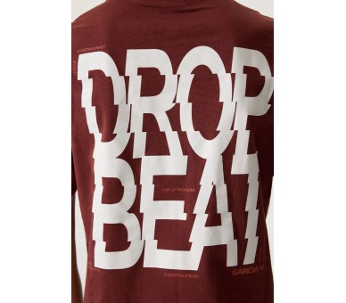 GARCIA : Top t-shirt with print on the back