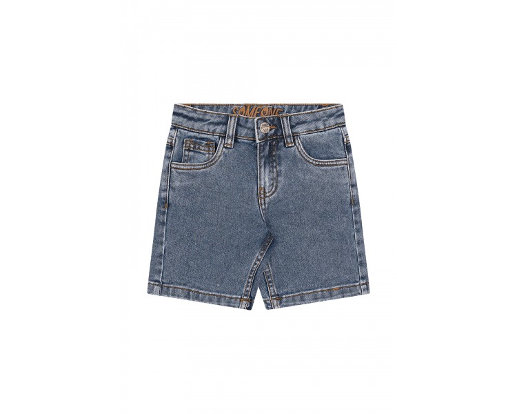 SOMEONE : short en jean jean bleu