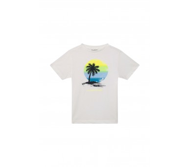 SOMEONE : T-shirt à manches courtes ecru