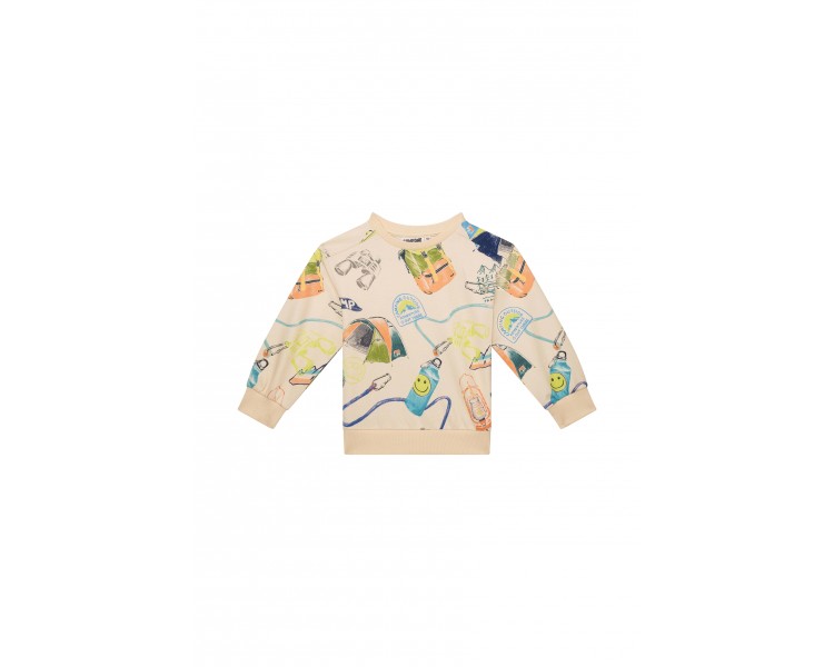 SOMEONE : pull à manches longues beige doux