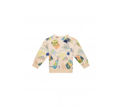 SOMEONE : pull à manches longues beige doux